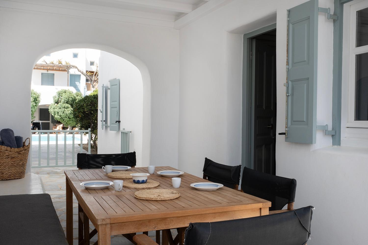 Apartament Mykonian Style Pool House 2 Ornos  Zewnętrze zdjęcie