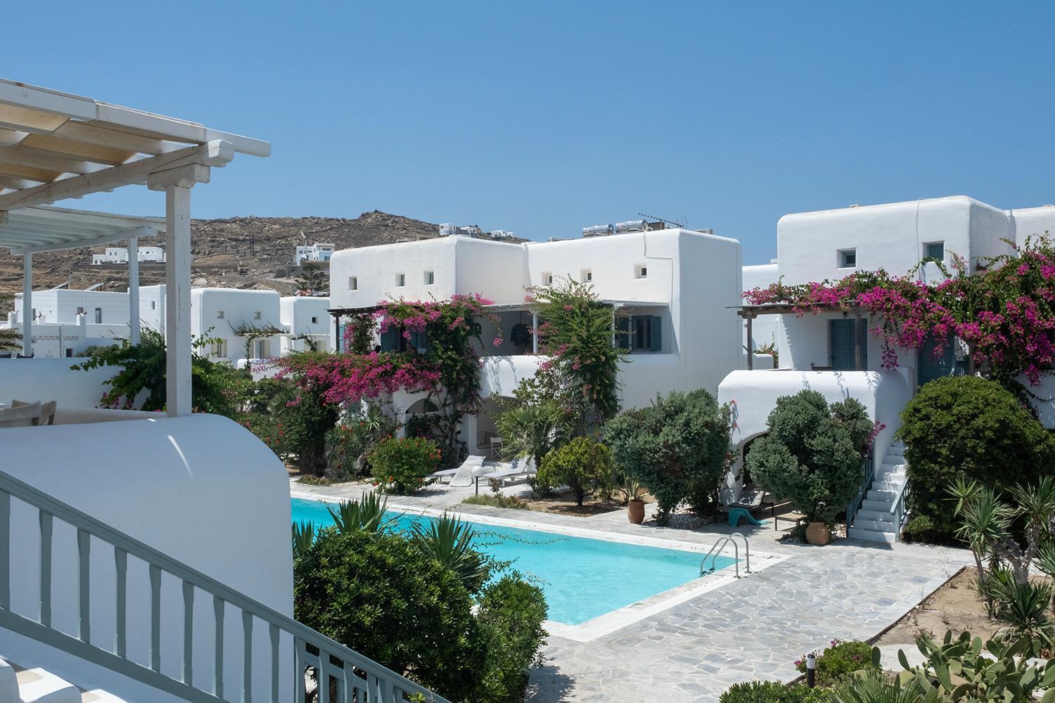 Apartament Mykonian Style Pool House 2 Ornos  Zewnętrze zdjęcie