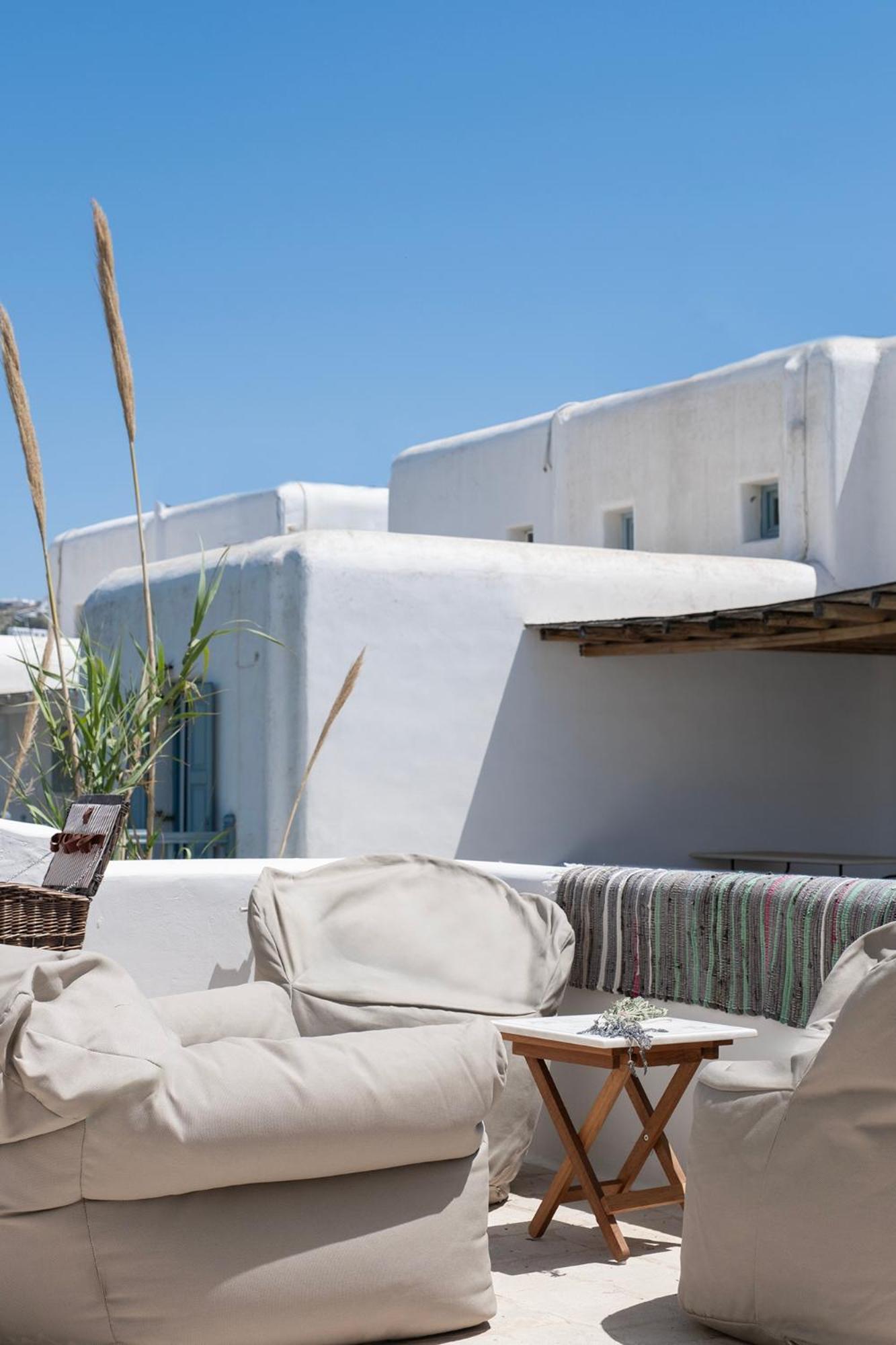 Apartament Mykonian Style Pool House 2 Ornos  Zewnętrze zdjęcie