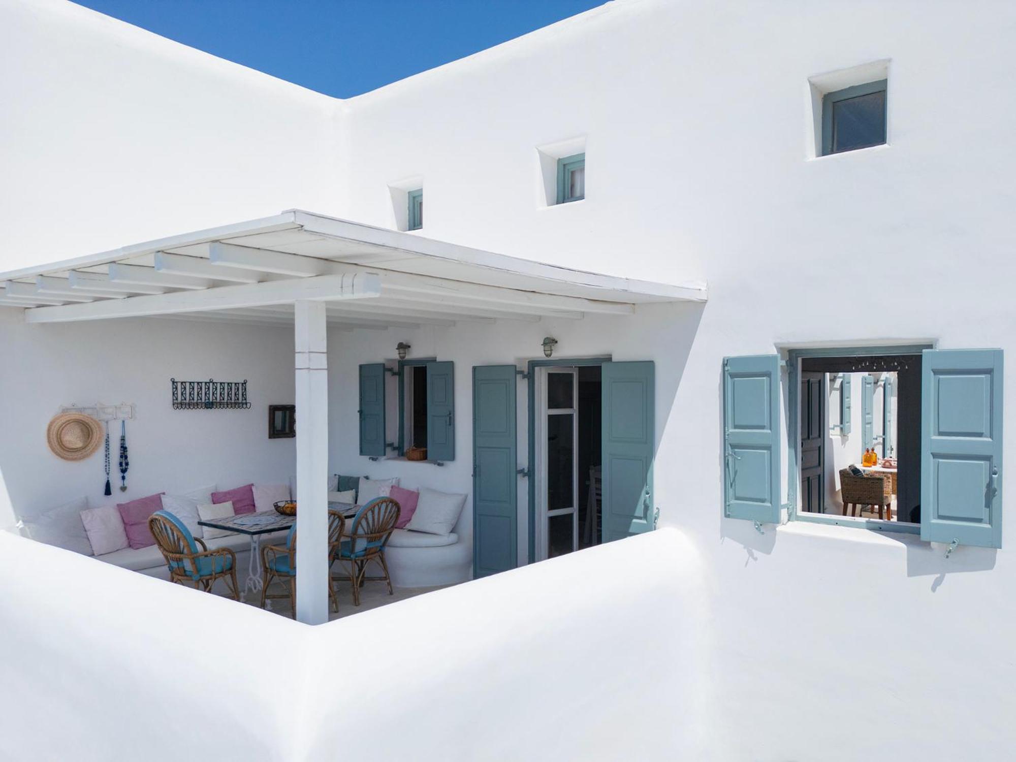 Apartament Mykonian Style Pool House 2 Ornos  Zewnętrze zdjęcie